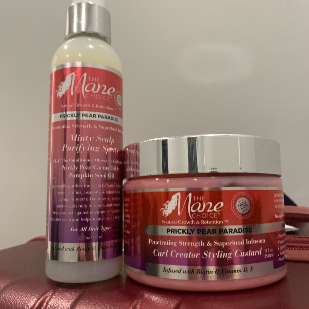Mane Choice Prickly Pear Curl Custard And Minty Purifying Spray